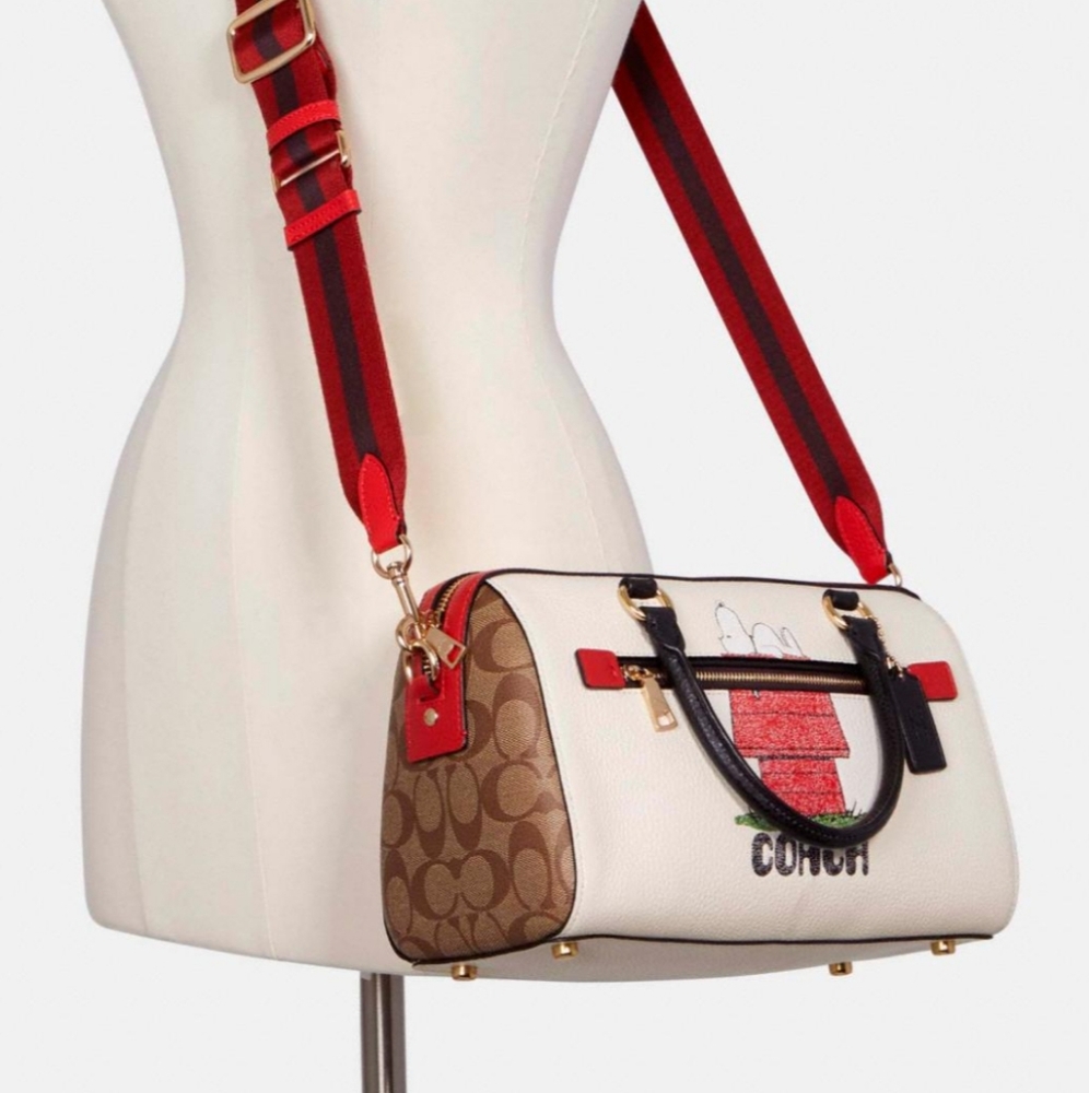 FAIR OFFERS RARE!! Coach Peanuts Snoopy Crossbody Bag - Picture 3 of 14